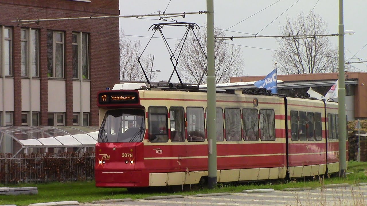 HTM Den Haag tramlijn 17 Wateringen - Station Hollands Spoor The Hague Tram Route 17