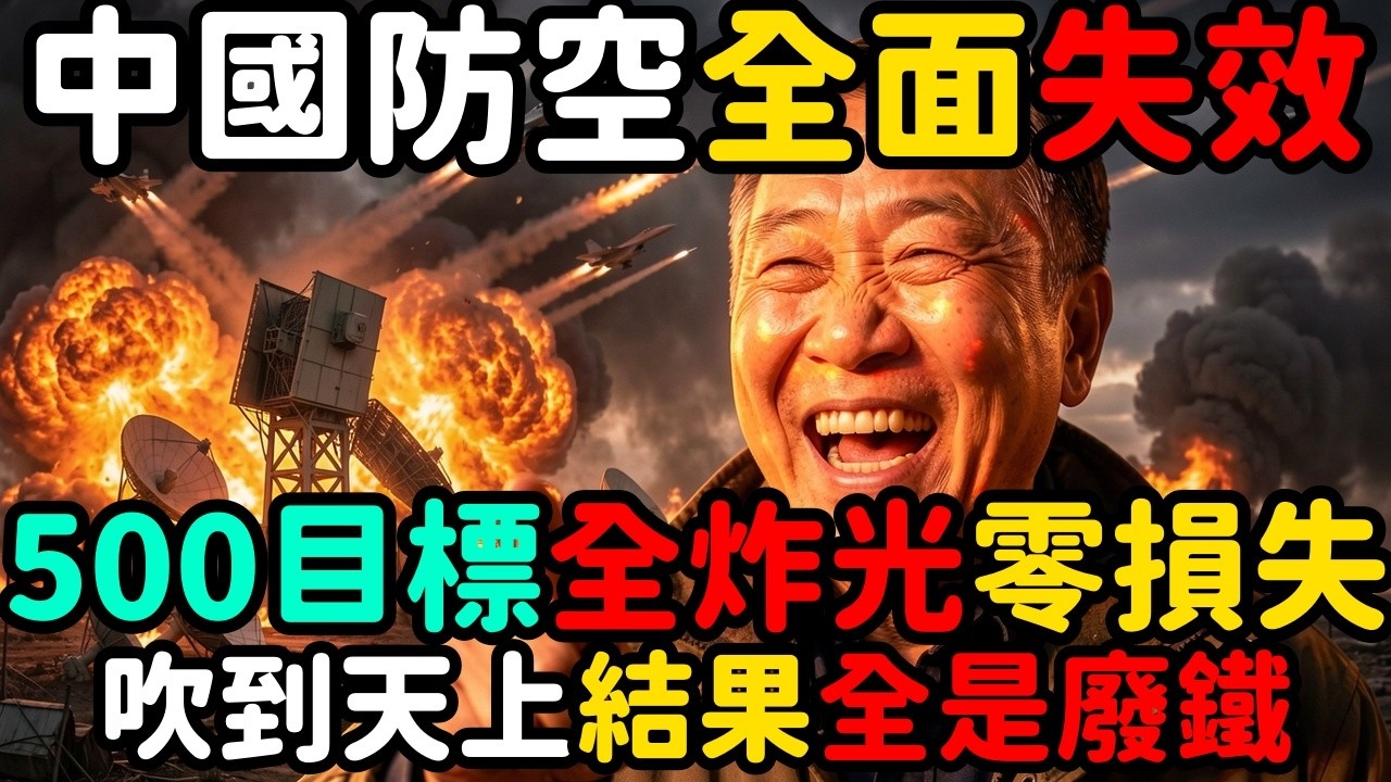 500目標全炸光零損失；中國紅旗九防空吹上天實戰變廢鐵 | 馬一峰