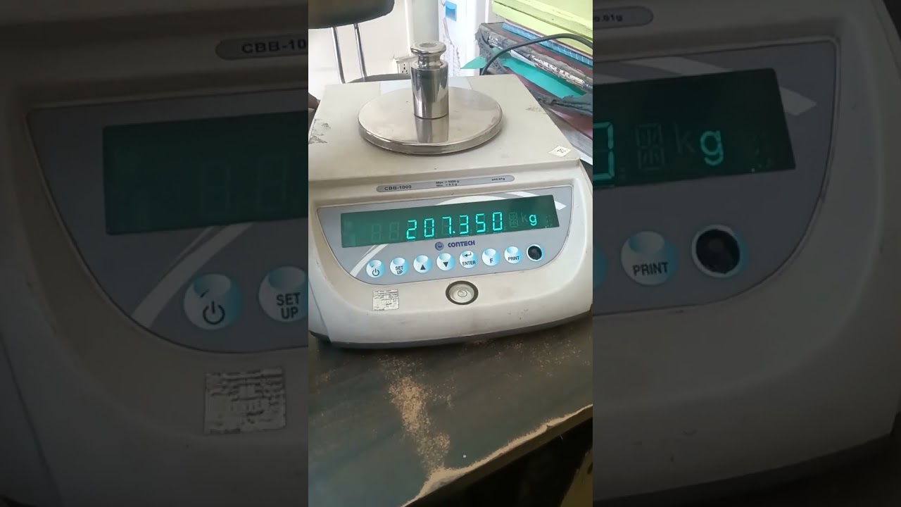 how to calibration contech weighing scale