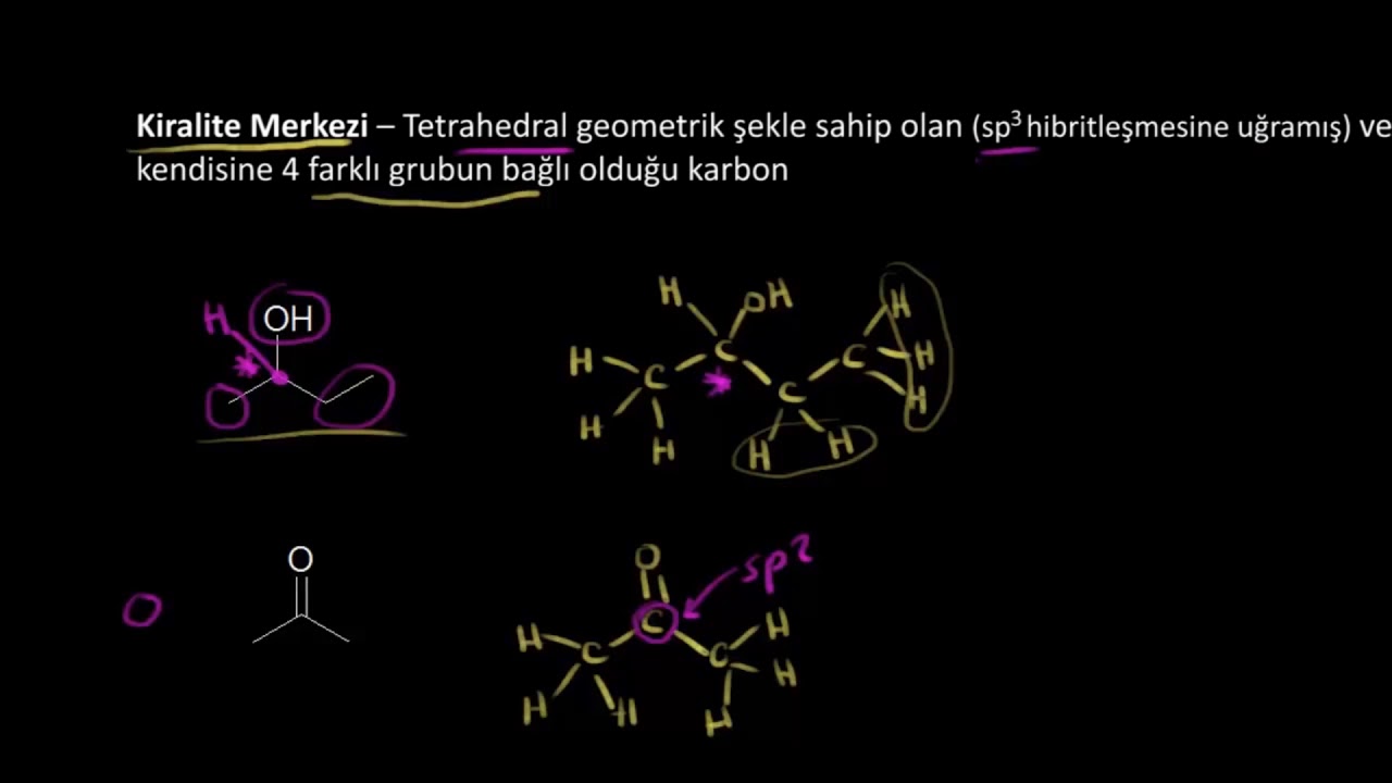 Kiralite Merkezlerinin Belirlenmesi (Fen Bilimleri) (Kimya) (Organik Kimya)