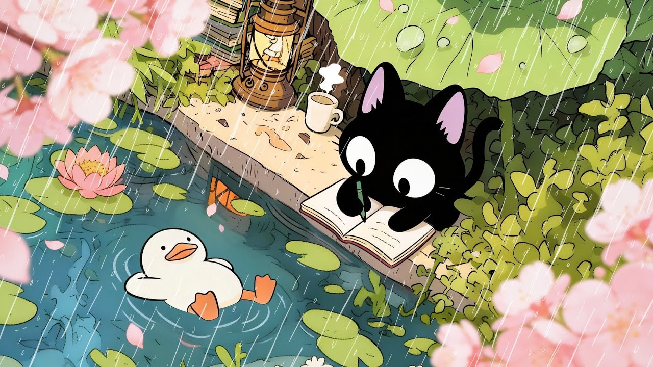 Dont Waint. Start Now.  🌸 Cozy Rain Lo-fi Jazz for Study, Focus