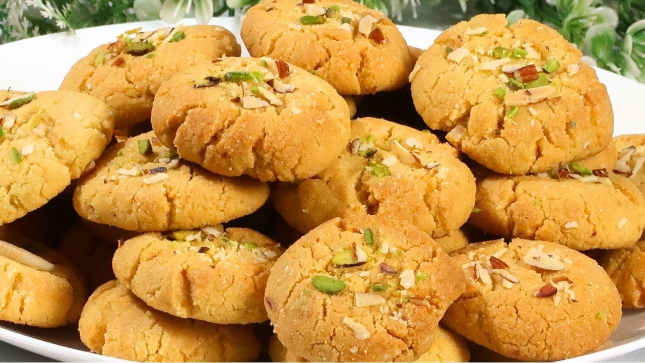 बिना अंडे बिना ओवन, कूकर में बनाये बेकरी जैसी नानखताई | Prefect Naan Khatai | Naan Khatae | Cookies