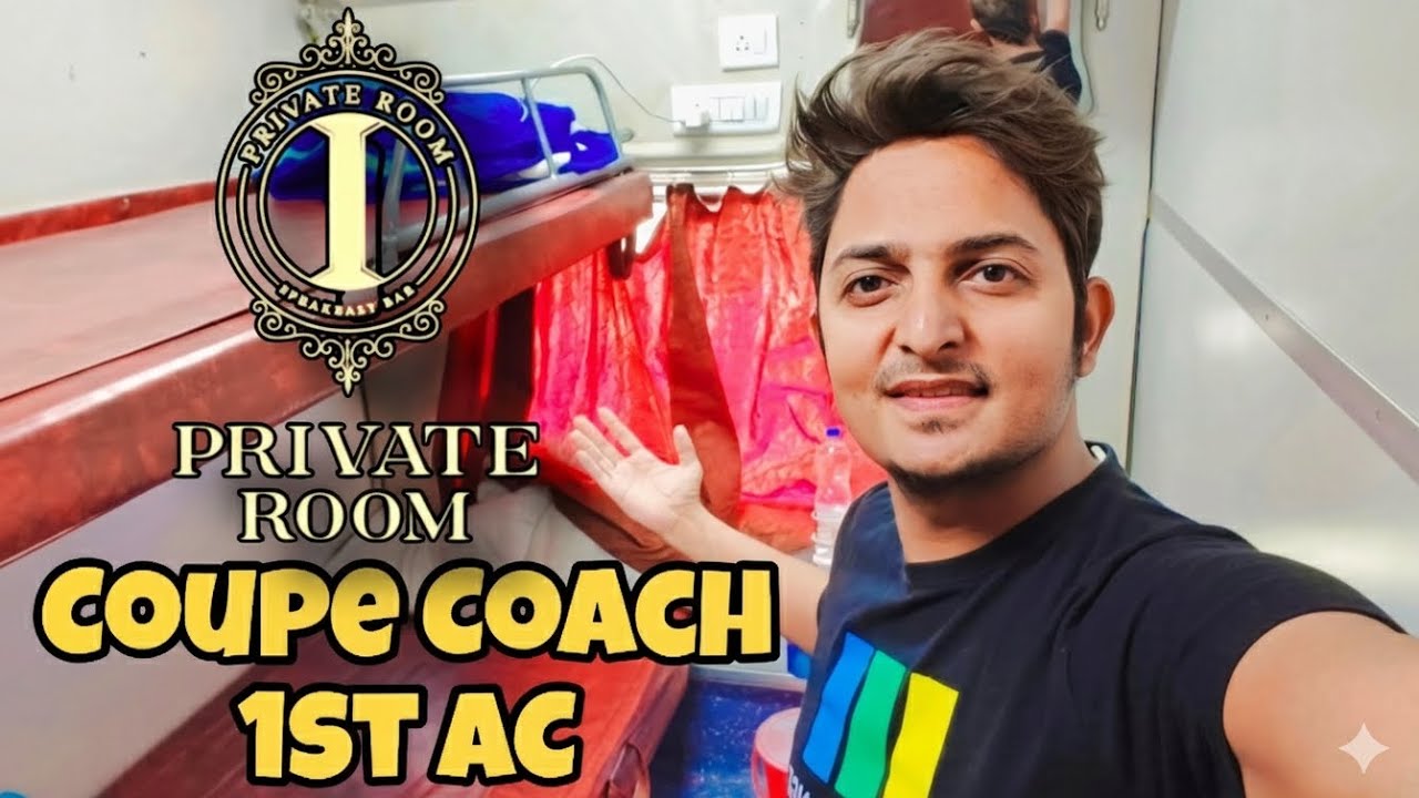 Coupe & Cabin Coach in 1st AC Train | Rajdhani | Dehradun to Prayagraj Vlog | #coupe | #travel 
