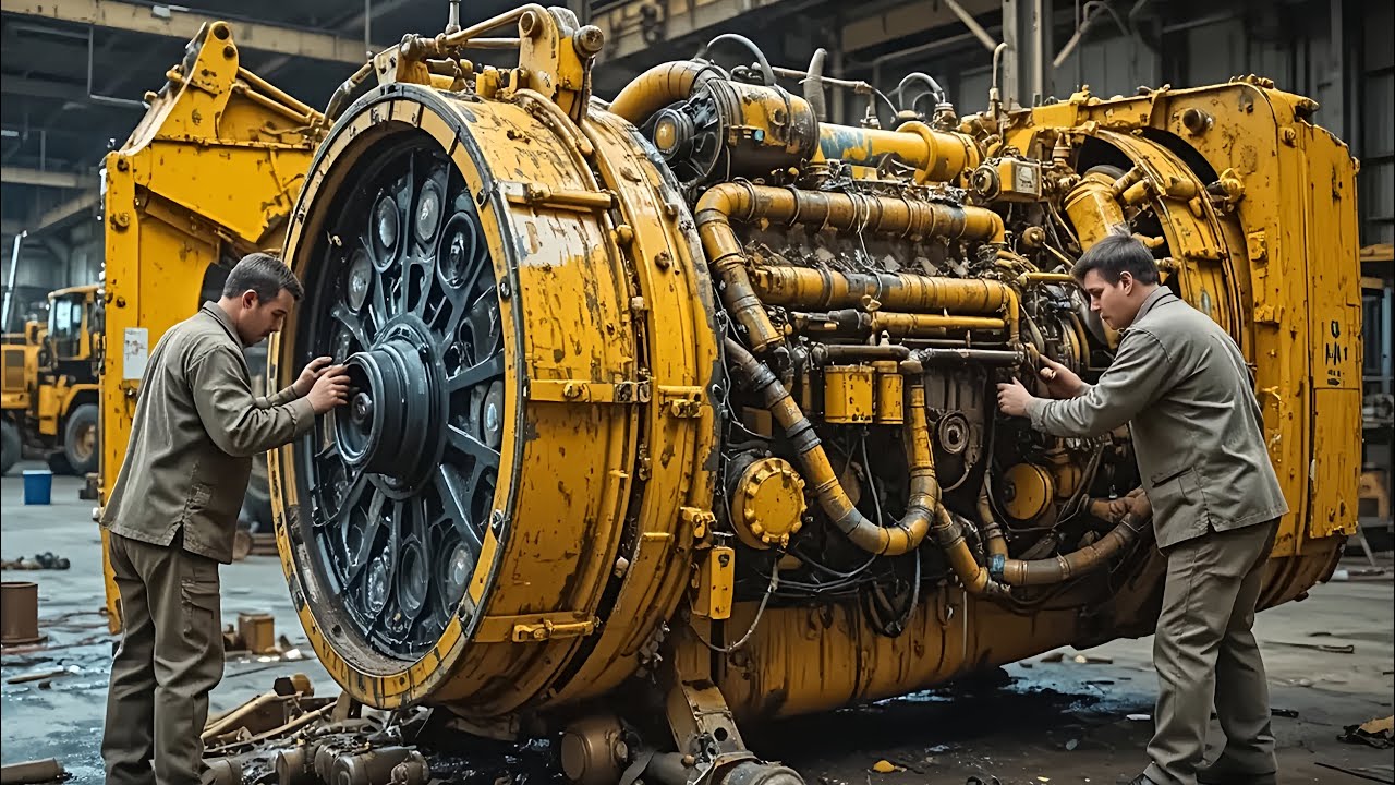Unbelievable Caterpillar Engine Restoration | From Scrap to Powerful Machine | Seized Engine