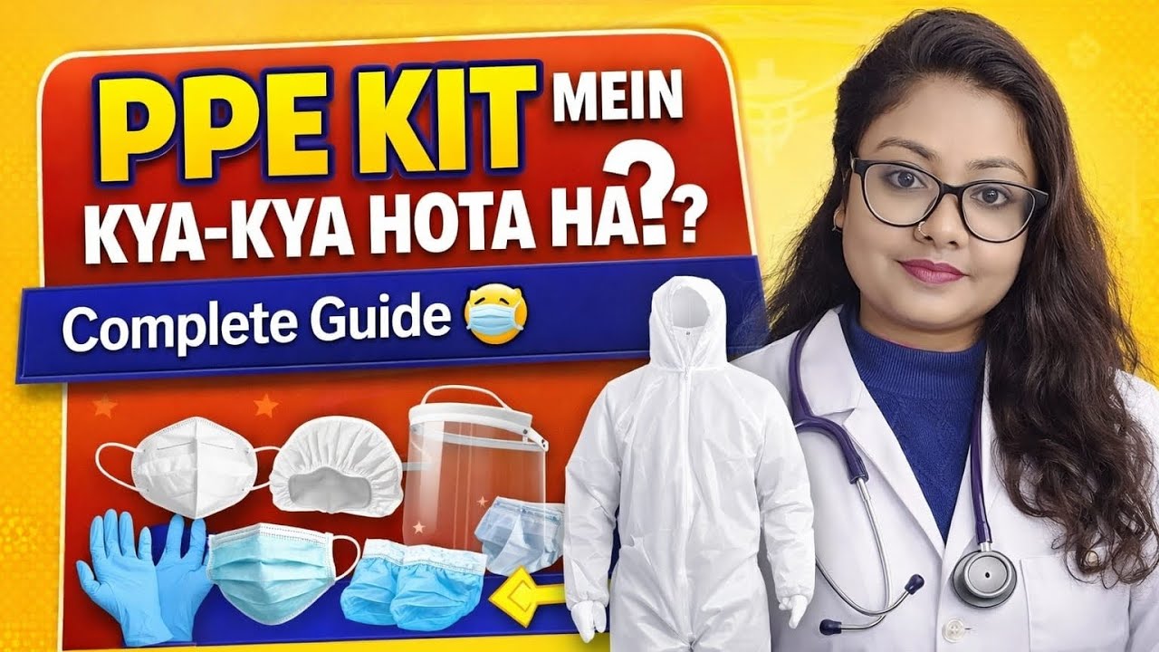 PPE kit me kya kya hota hai 👀What is inside the PPE kit related to our safety?👈#anm#bscnursing #gnm 