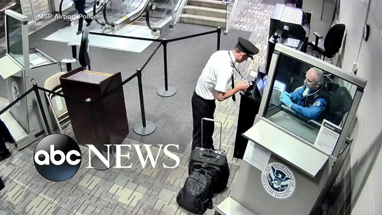 New video shows allegedly intoxicated pilot trying to board plane l ABC News