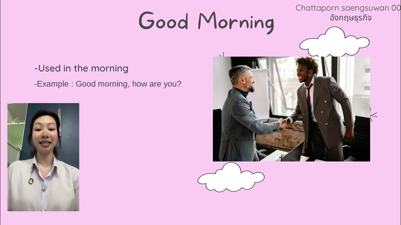 Greetings in the workplace 