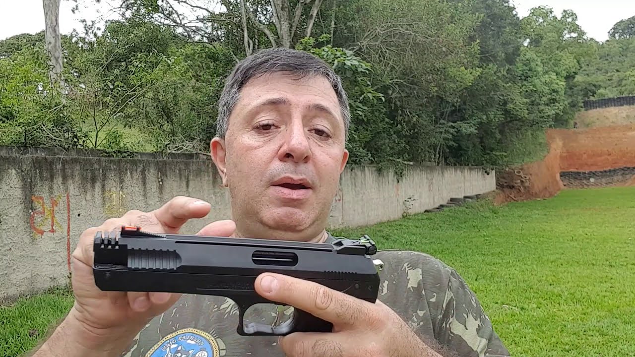 Detalhes Pistola Beeman 2004 P-17 4,5 Rossi