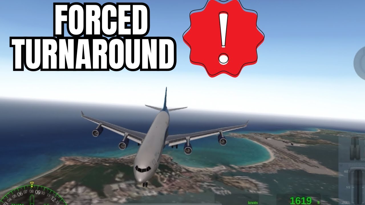 Forced Turnaround! ✈️ Navigating a High-Stakes Emergency - Plane Simulator