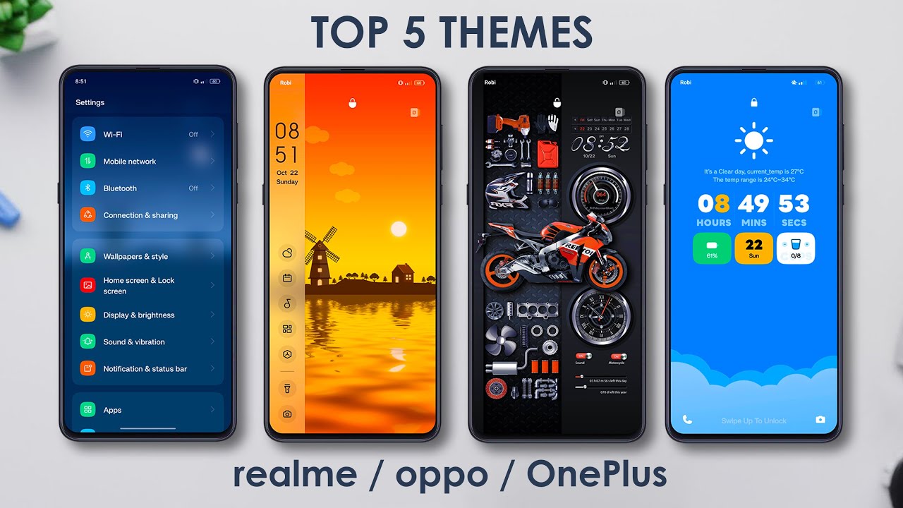 Top 5 Themes for Realme & Oppo devices | October 2023⚡