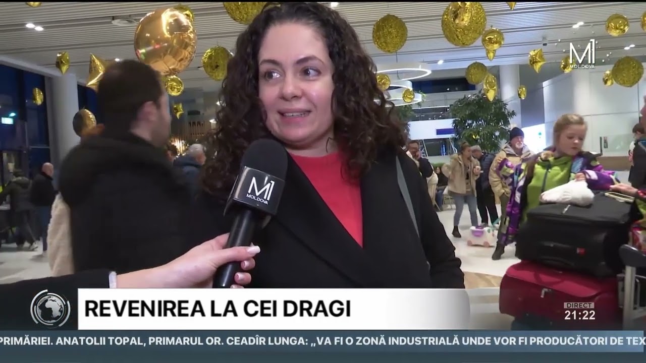 Moldovenii revin acasă de sărbători. Aglomerație mare la Aeroportul Chișinău