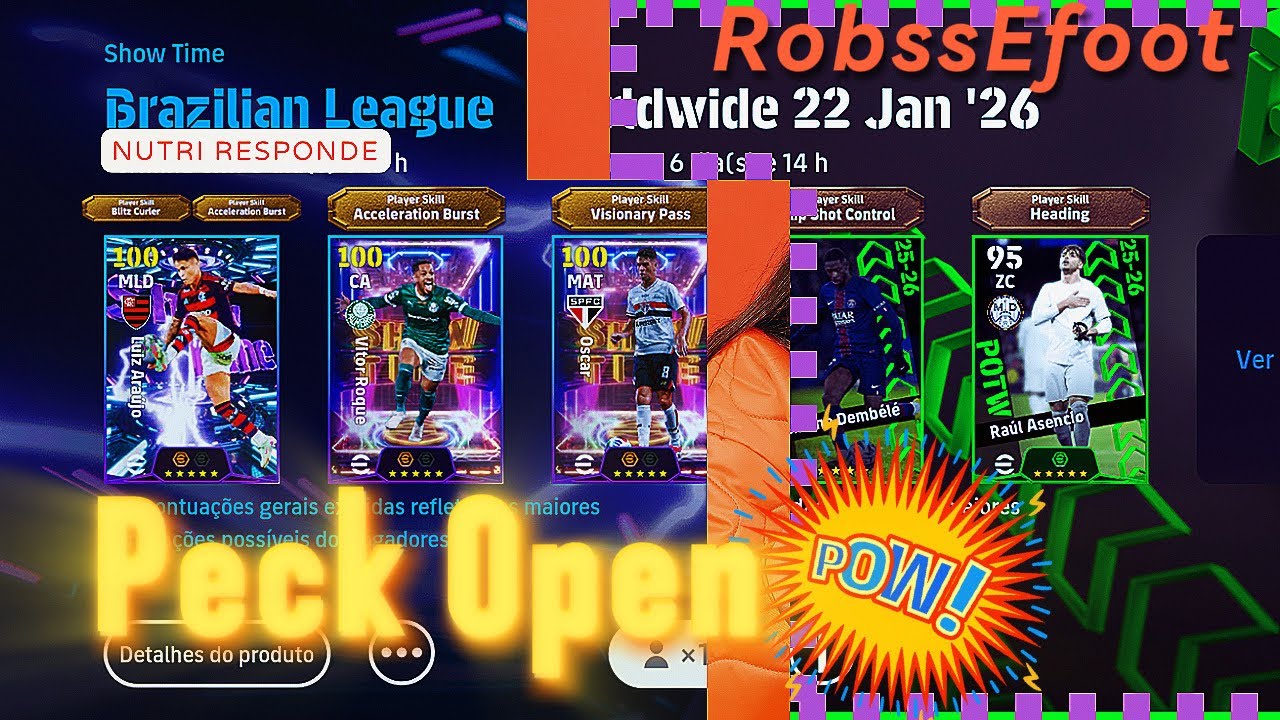 KONAMI ABENÇOADO 🙏 PECK OPEN DOS SONHOS 😱😍😍😍😍😍 #efootball #brasileirão #pes 