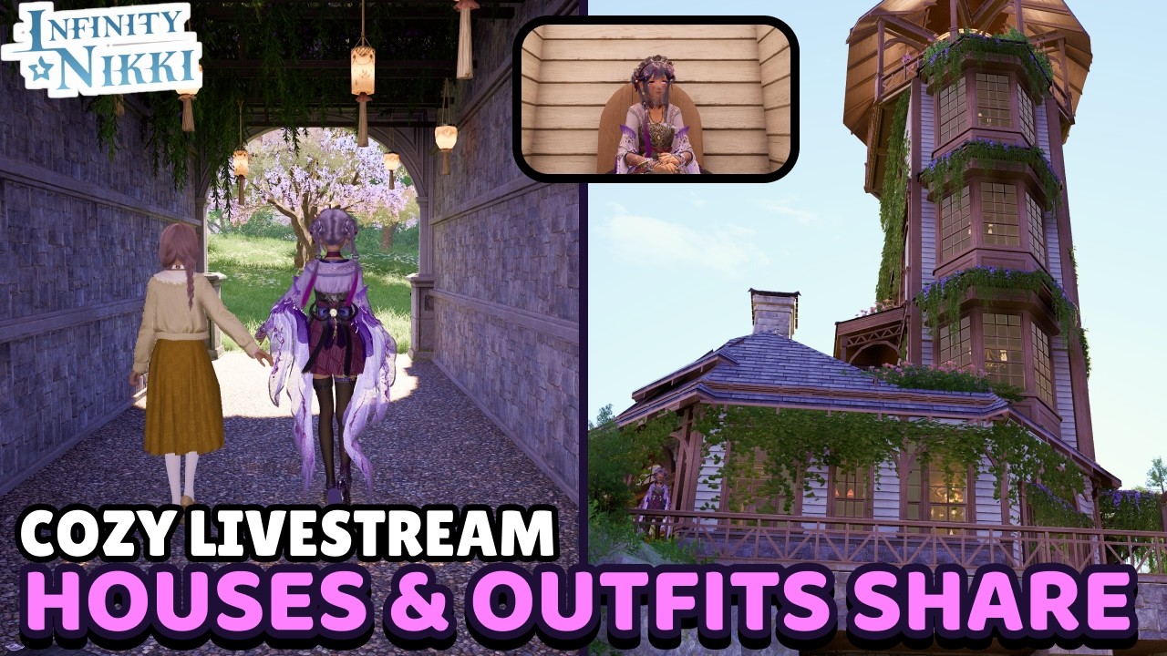 [DROPS] 2.2 SHARE Your Lookbook & House/Islands 🍄 cozy sesh  💜🔮 #infinitynikki