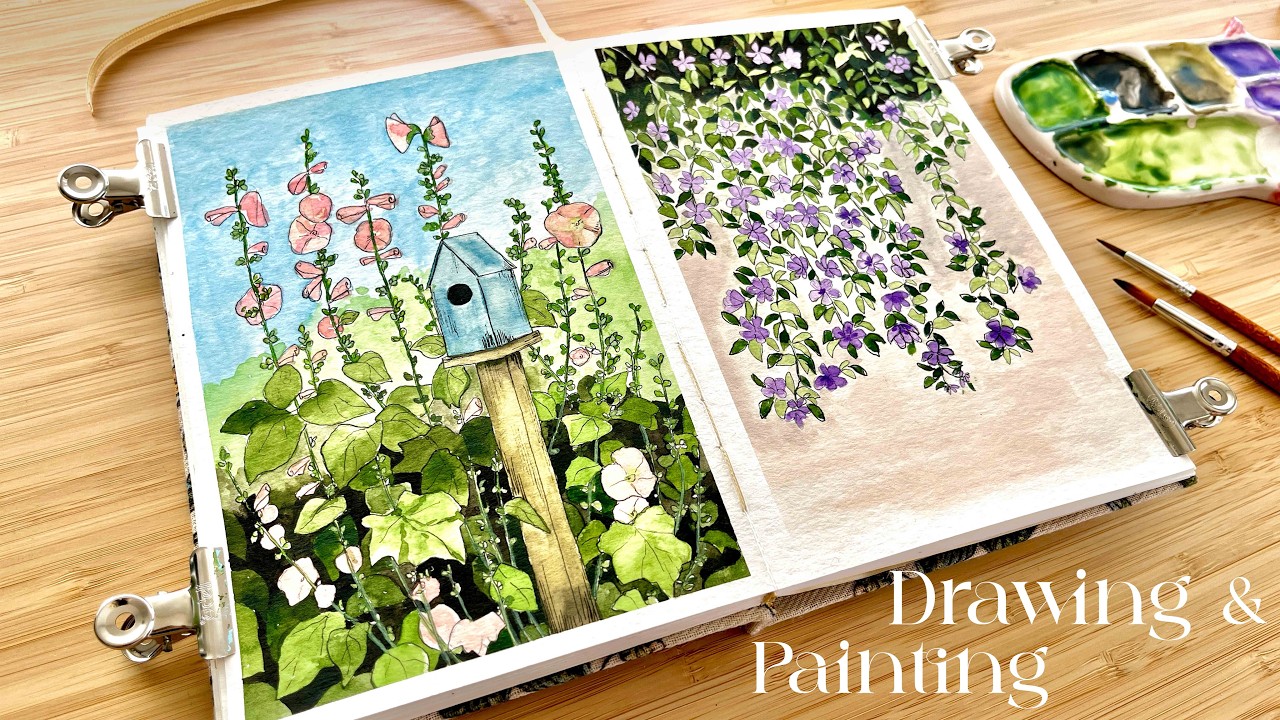 Easy Watercolor Painting Tutorials - Art ASMR ✨