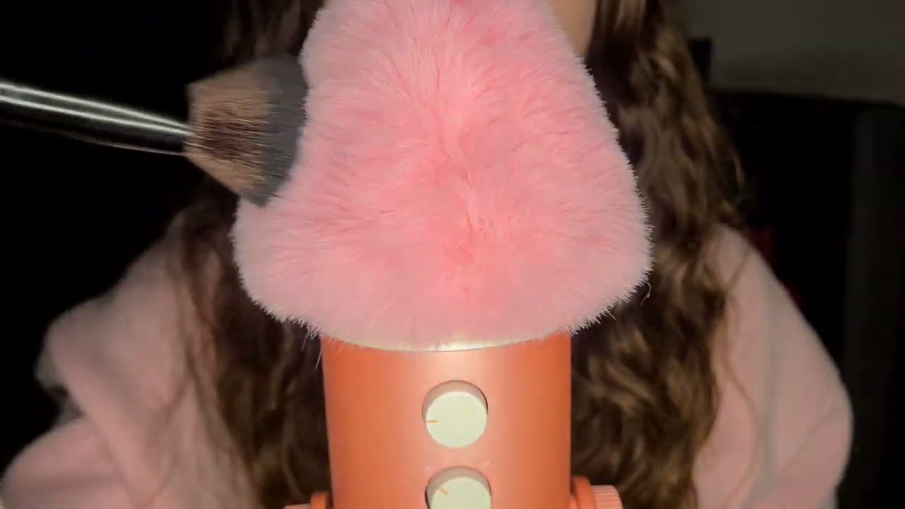 ASMR brush sounds with pop filter ✨️ #2