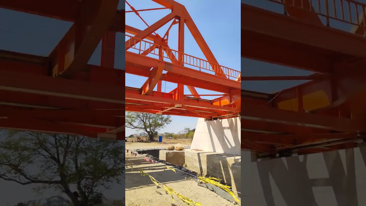 Así el avance del puente ferrocarril en Pijijiapan Chiapas México 