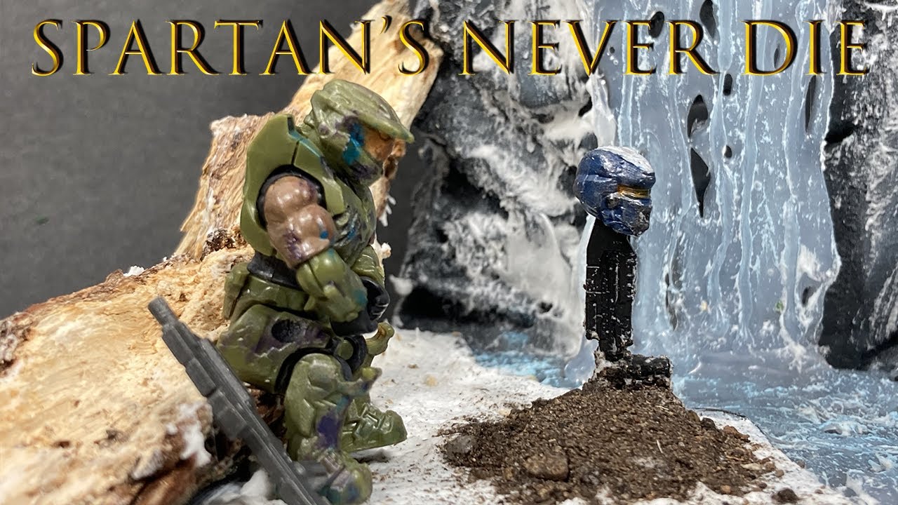 Spartans Never Die halo infinite Moc/Diorama Mega Construx