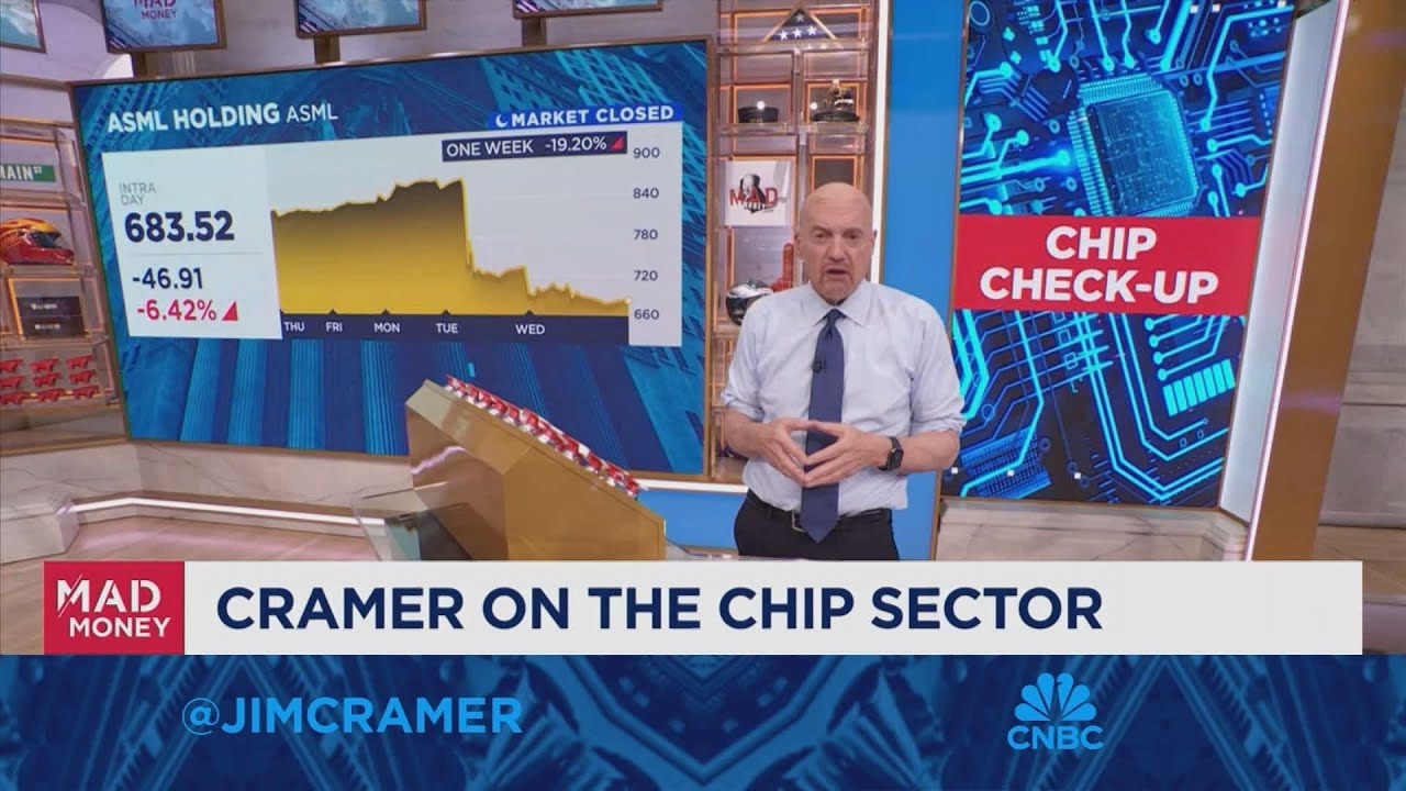 Jim Cramer talks chip stocks after ASML's disappointing results