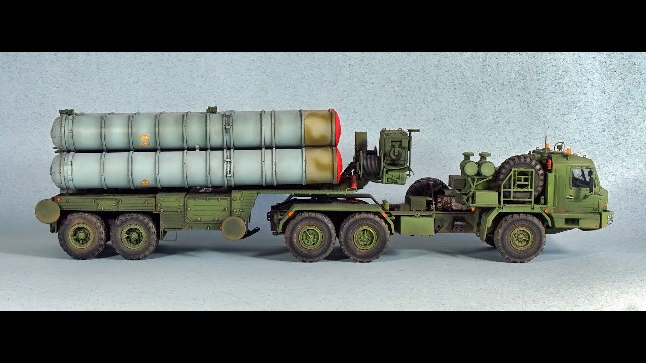 ЗРС С-400 Триумф БАЗ-6402 пу 5П85ТЕ2 1:35 (hobby boss) масштабная модель бронетехника / Model S-400