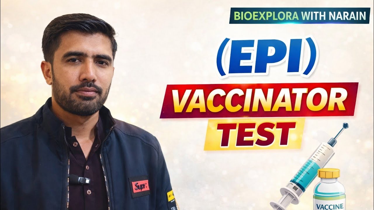 EPI Vaccinator| Job Test |(STS/NTS)| Lecture#01