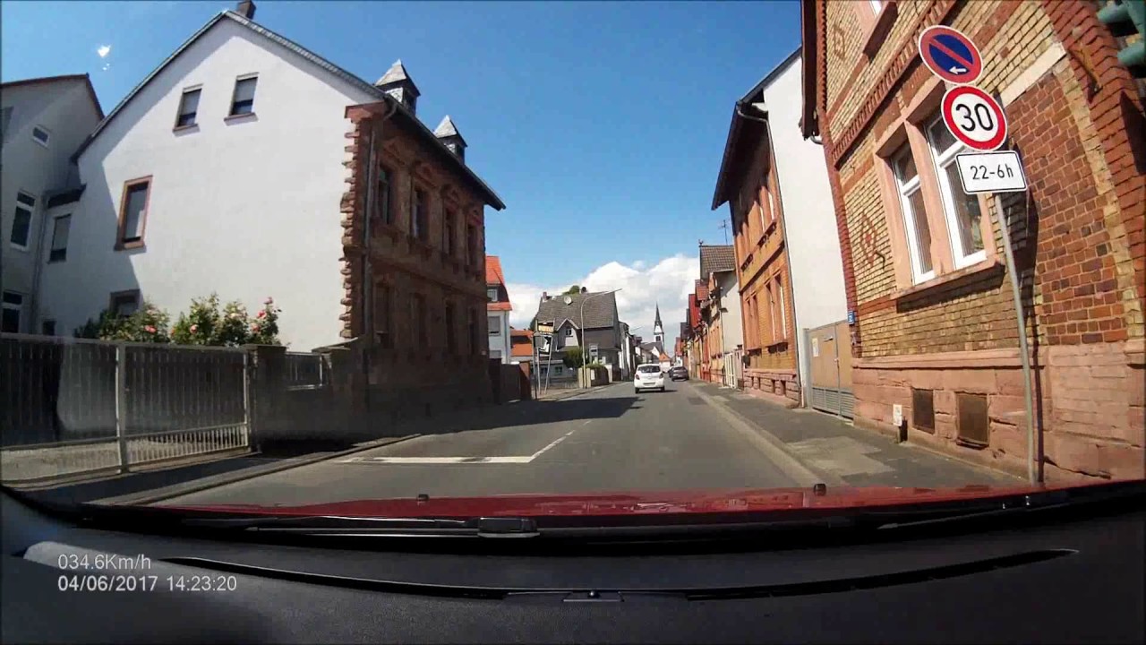 Ortsdurchfahrt in der Untermainebene/DA: Groß-Zimmern (Süd rein, Nord raus)
