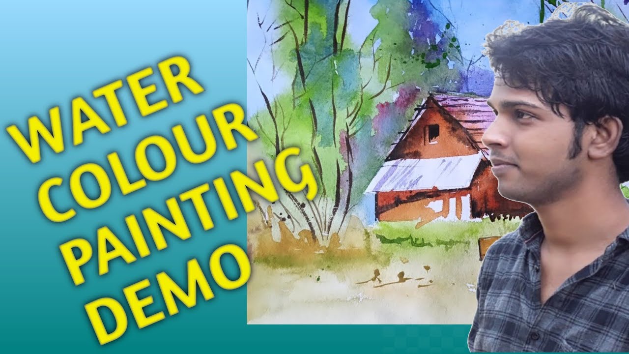 Watercolour Landscape tutorial for beginners | #watercolor #watercolor_art