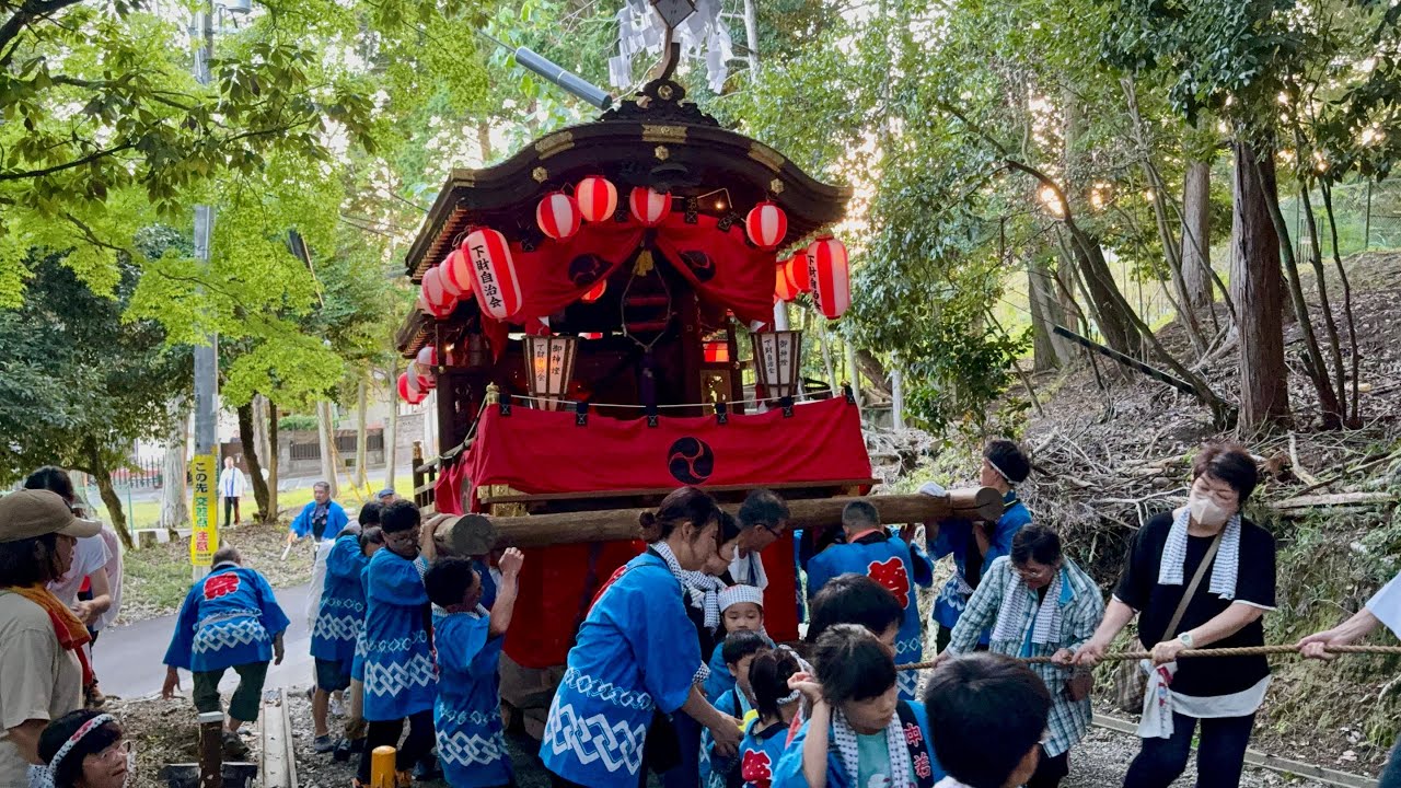R7.7.19 川西 山下・下財 だんじり 宮入 平野神社夏祭り 2025/07/19(土)
