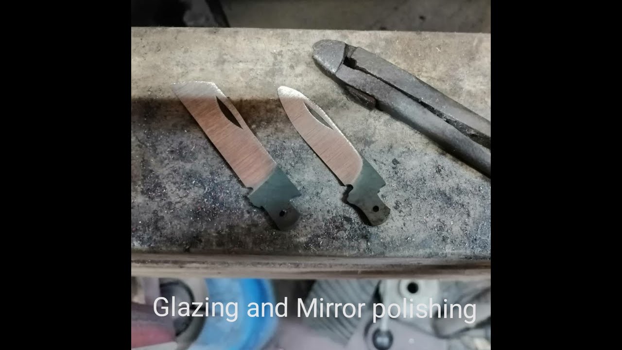 Glazing and Mirror polishing #stevencockerknives