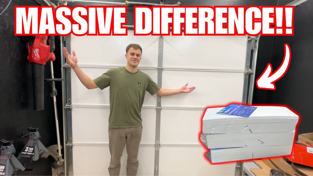 The Easiest and Cheapest DIY Garage Door Insulation!