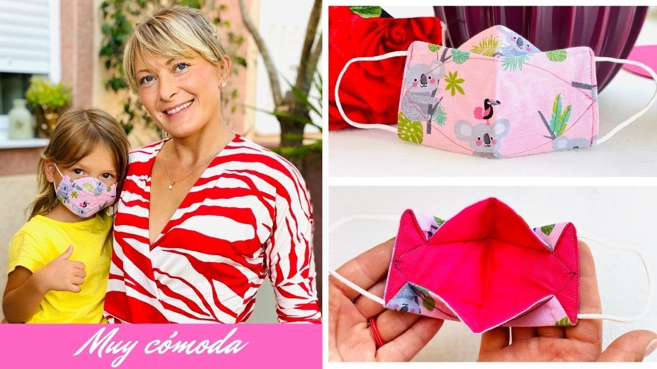 MASCARILLA PARA NIÑ@S 4-5 AÑOS CON FILTRO TNT Y 2 CAPAS DE ALGODÓN | LAVABLES Y REUTILIZABLES