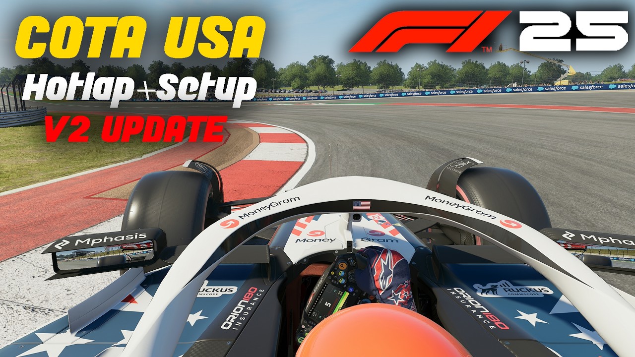 Настройки трассы F1 25 COTA + руководство по трассе *Обновлено*