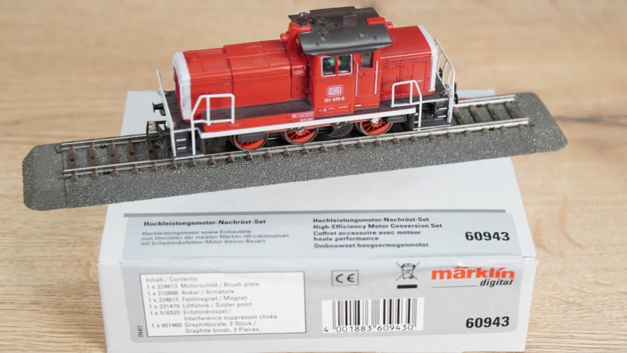 Der Einbau vom Märklin H0 Hochleistungsmotor-Nachrüst-Set 60943