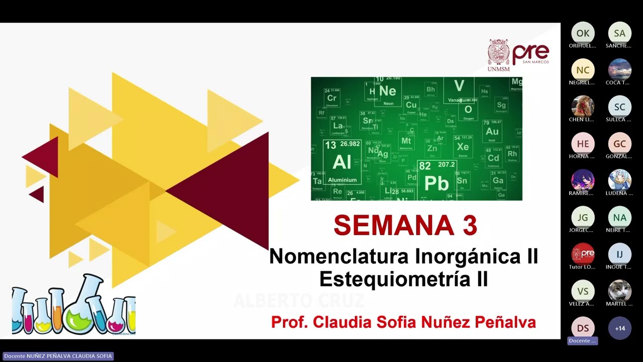 Química - Semana 03 - Pre San Marcos Ciclo Especial de Verano 2026 (Nuevo Ciclo)
