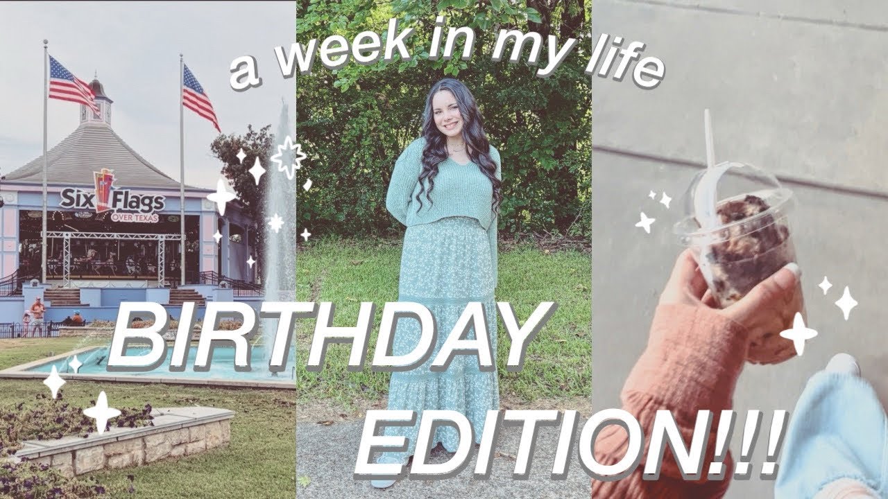 A WEEK IN MY LIFE | my work week as a court clerk, going to six flags, birthday celebrations!!!