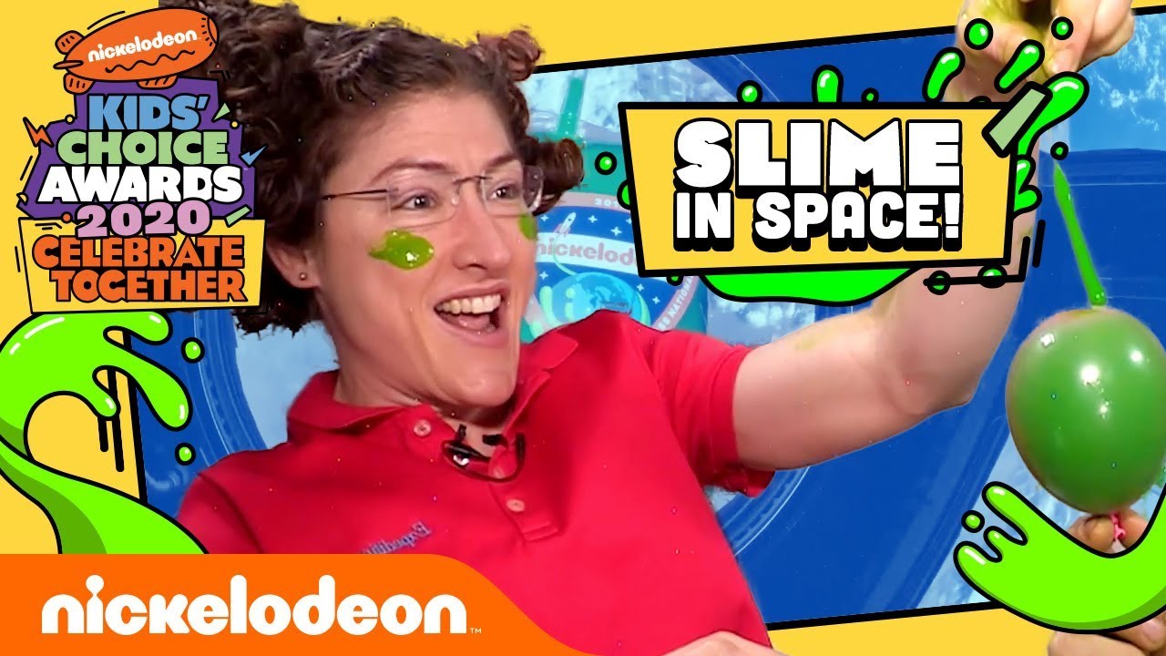 SLIME IN SPACE! 🚀 How Slime Moves in Microgravity | Kids' Choice Awards 2020 | Nick