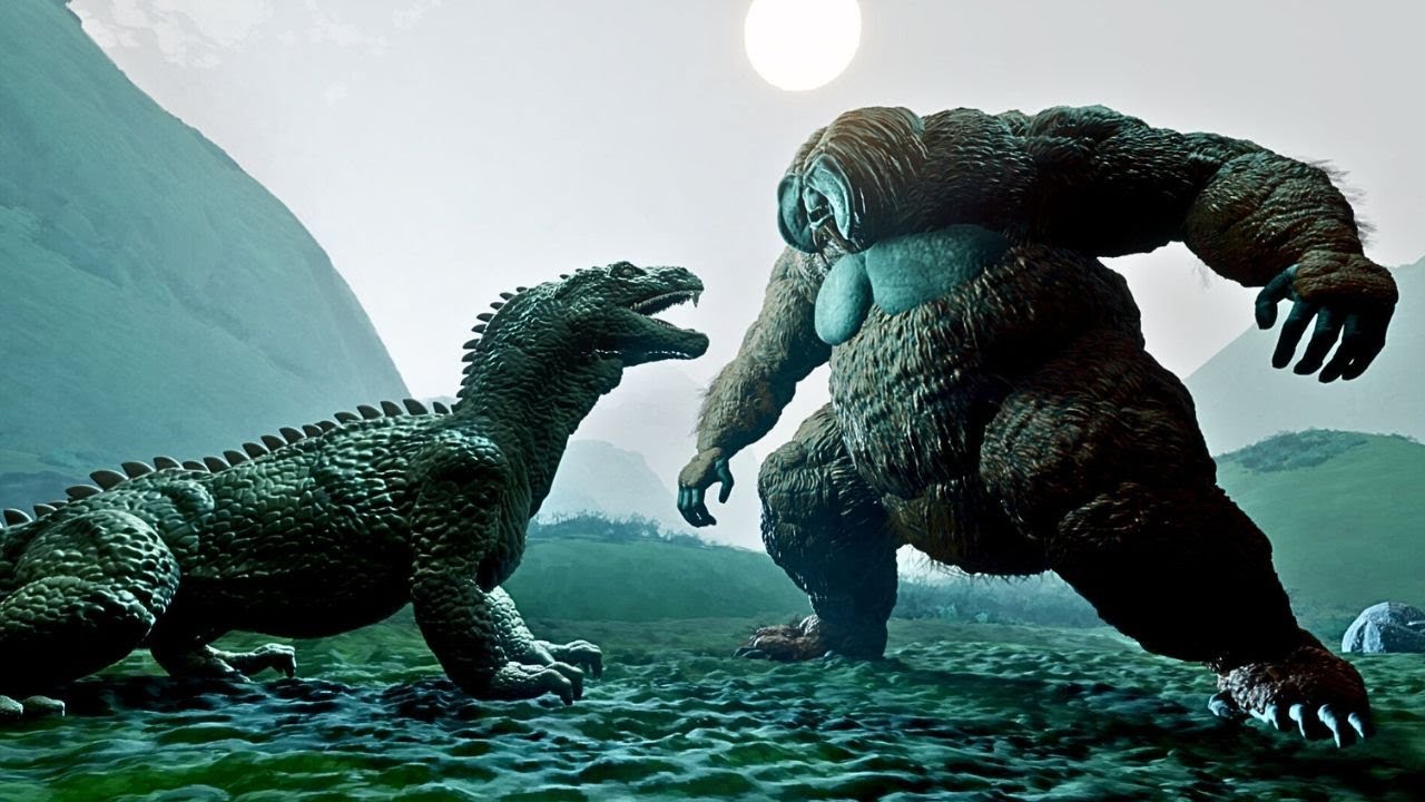 Chaotarang fights Rhedosaurus in Epic Kaiju Battle!