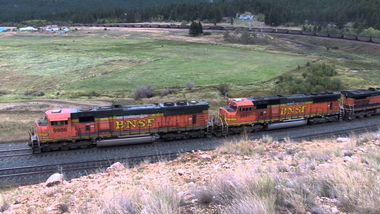 Coal train climbs mullan (LONG VIDEO)