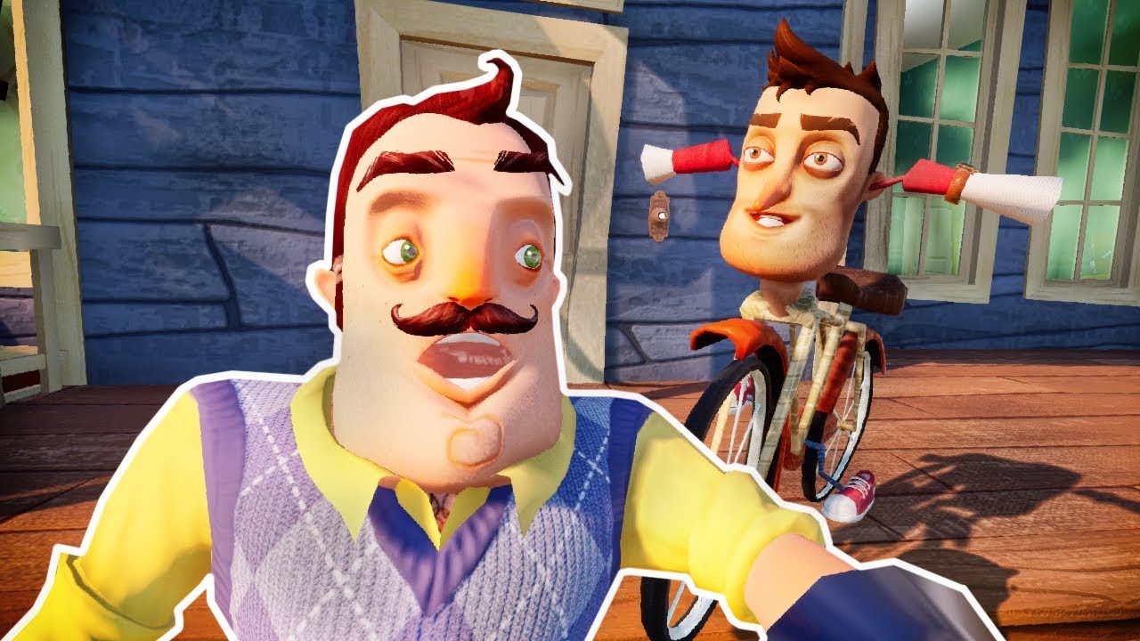 THE PLAYER BECAME A BIKE - Hello Neighbor Mod