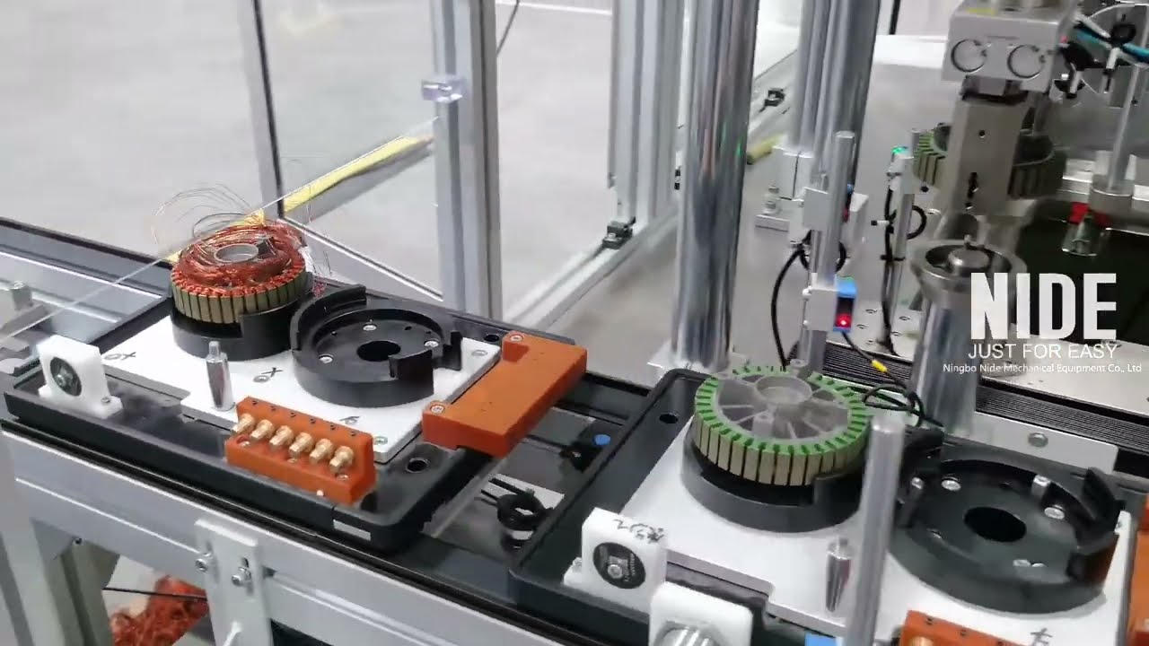 Full Automatic BLDC Motor Flyer Coil Winder | Outer Slot Stator Winding Machine #manufacturing
