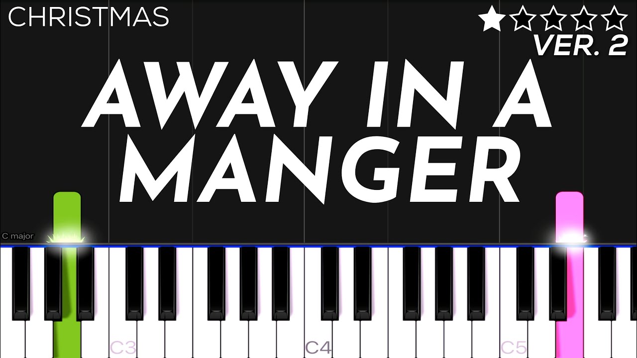 Christmas - Away In A Manger | EASY Piano Tutorial