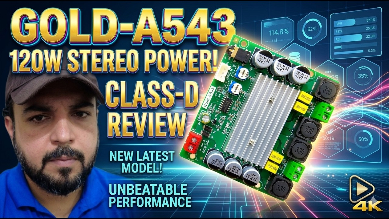 Cheap 🔥Very Powerful🔥120W Digital Amplifier Gold-A453 Unboxing, Review and Sound Test #tpa3116d2