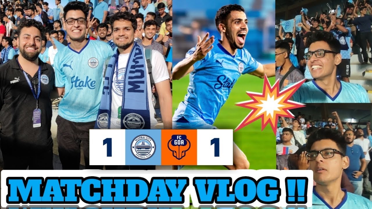 Matchday Vlog Mumbai City 1-1 FC Goa | Meeting Content Creators | ISL