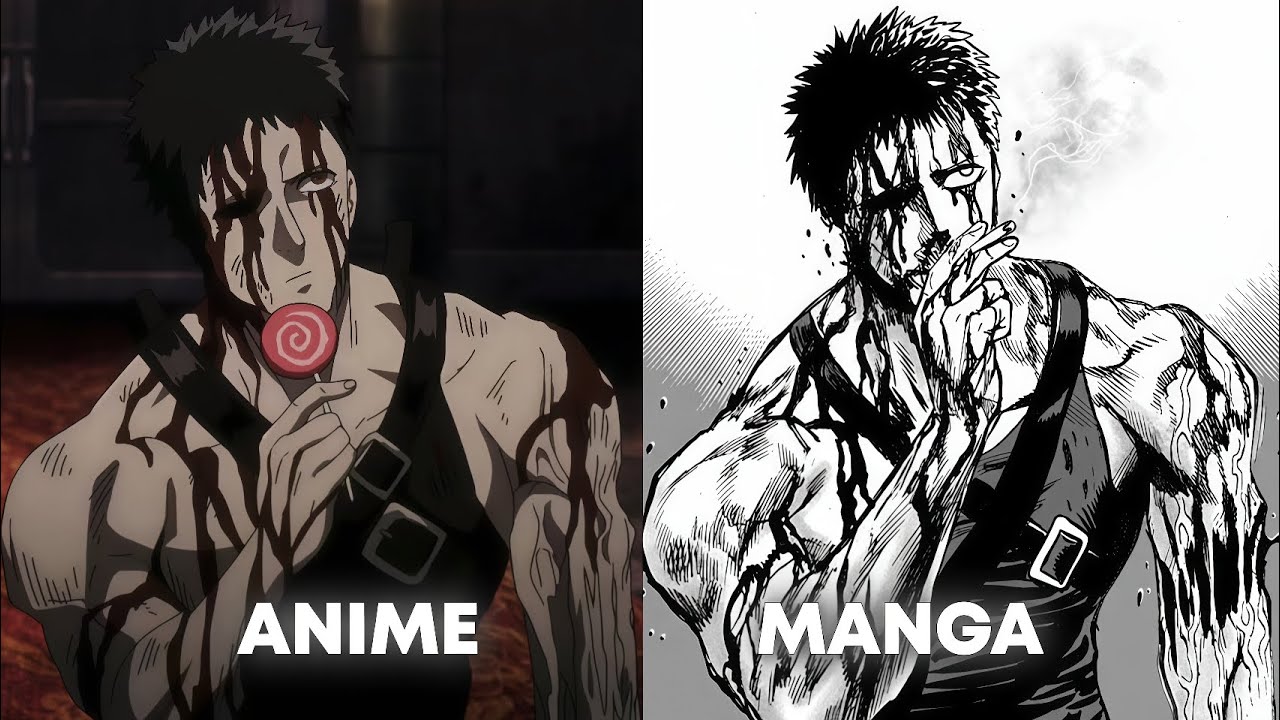 Anime vs Manga || One Punch Man season 3 episode 10