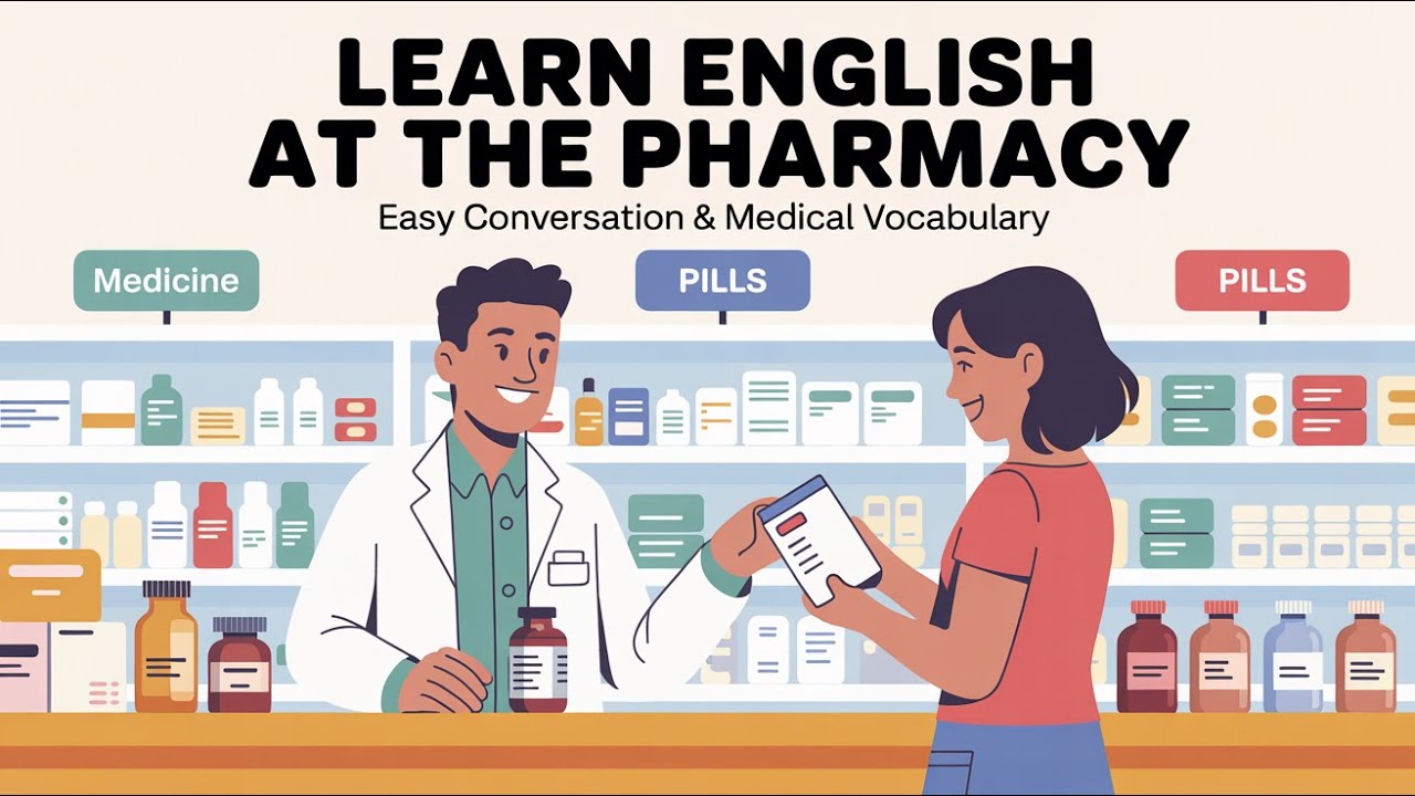 Pharmacy English Conversation | How to Get Medicine | Medical Vocabulary | English Podcast for Learn