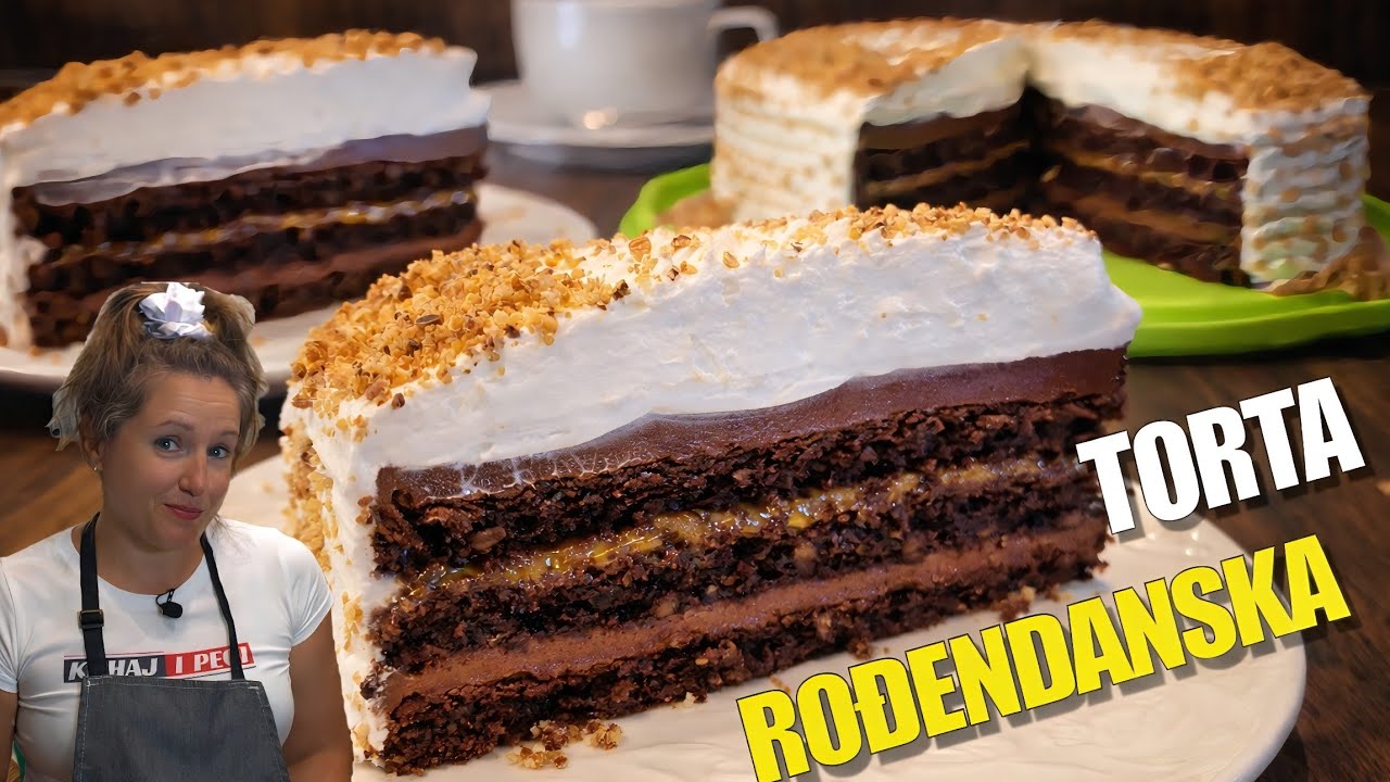 Moja rođendanska torta - lješnjak tortu sam izabrala za svoje goste