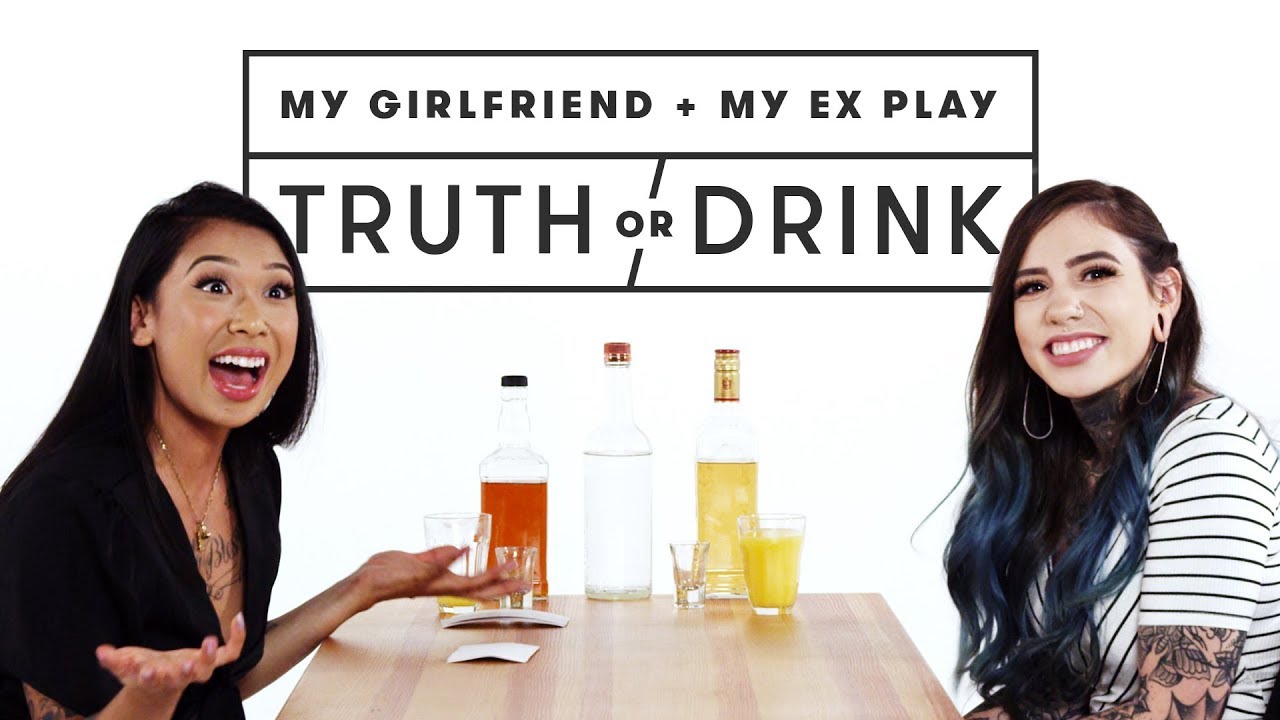 My Girlfriend & My Ex Play Truth or Drink (Saveara & Emily) | Truth or Drink | Cut