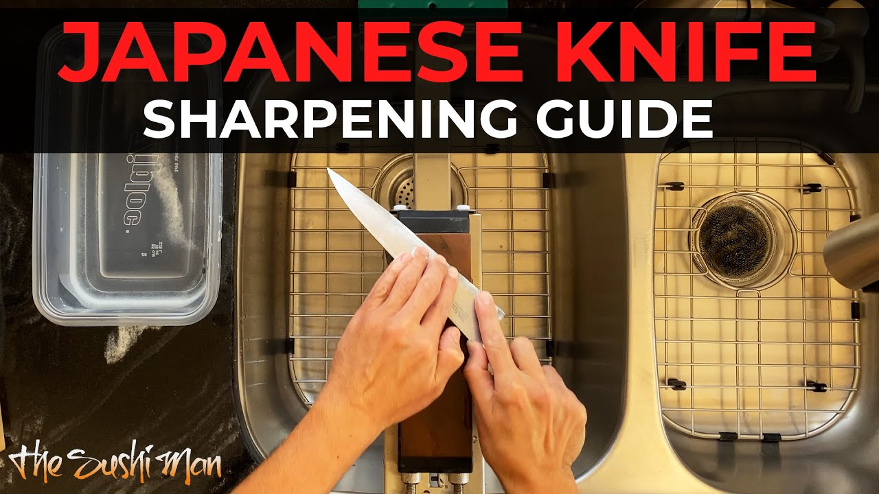 How to SHARPEN JAPANESE KNIVES with The Sushi Man