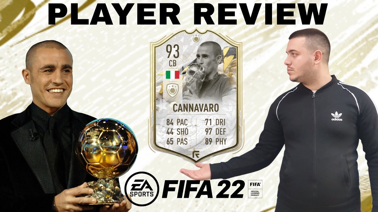 93 CANNAVARO ICON MOMENTS PLAYER REVIEW! FIFA 22 ULTIMATE TEAM