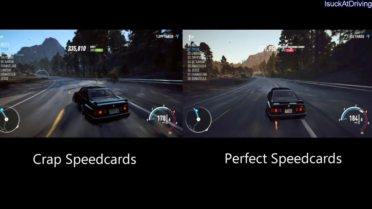 NFS Payback - Crap Speedcards vs Perfect Speedcards Comparison | Pay 2 Progress Microtransaction