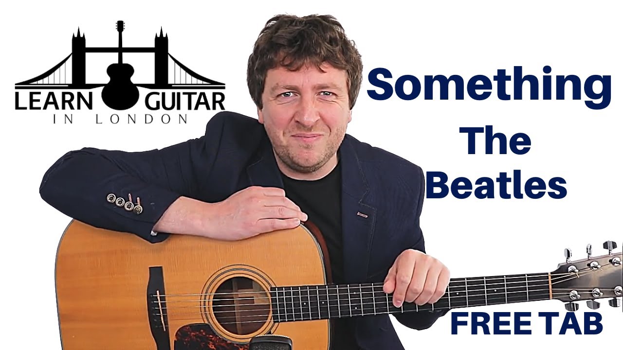 Something - Acoustic Guitar Lesson - The Beatles - Drue James - FREE TAB
